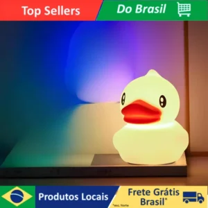 Luminária Pato Amigo - Abajur de Silicone para Noites Tranquilas