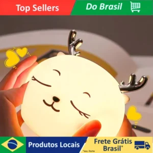 Luminária Cervo Encantado - O Guardião da Floresta no seu Quarto