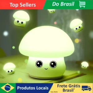 Luminária Cogumelo Mágico - A Luz da Floresta Encantada no seu Quarto